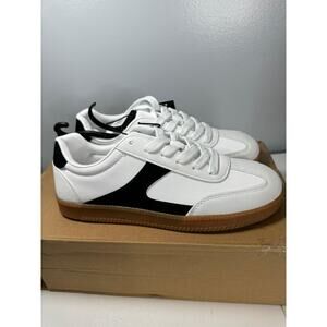 Womeen's White and Black Sneakers